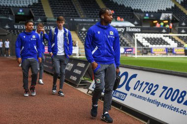 Blackburn Rovers arrive at Swansea.com stadium