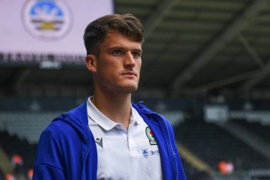 Jack Vale of Blackburn Rovers arrives at Swansea.com stadium