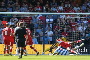 Lyndon Dykes #9 of QPR scores to make it 3-0