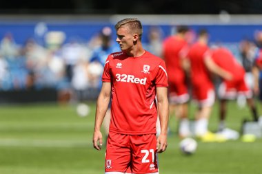 Marcus Forss #21 of Middlesbrough during the warm up 