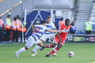 Anfernee Dijksteel #15 of Middlesbrough runs at the QPR defence