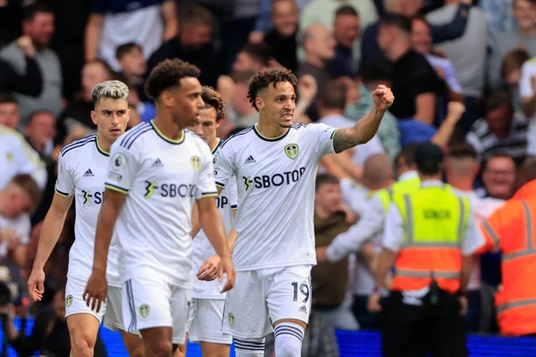 Rodrigo Moreno Leeds United Celebrates Scoring Make — Stockfoto