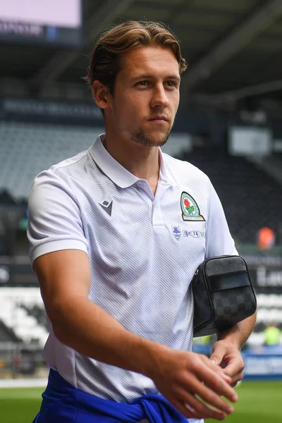 Callum Brittain Blackburn Rovers Arrives Swansea Com Stadium — 스톡 사진