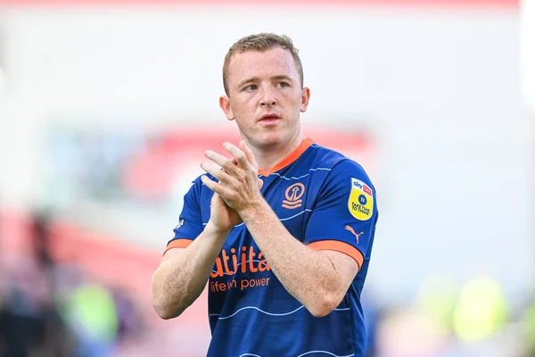Shayne Lavery Blackpool Applauds Fans End Game — Stock Photo, Image