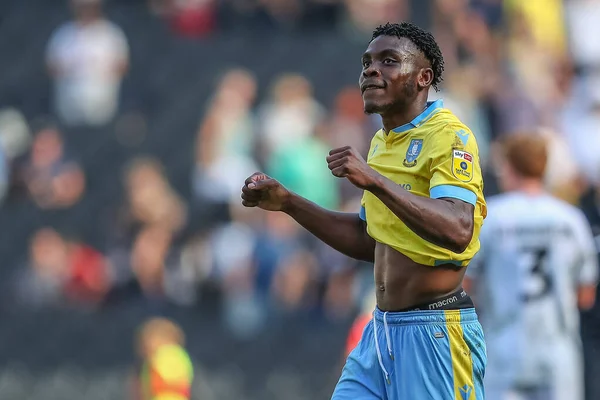 Fisayo Dele Bashiru Sheffield Wednesday Celebrates His Teams Win — 스톡 사진