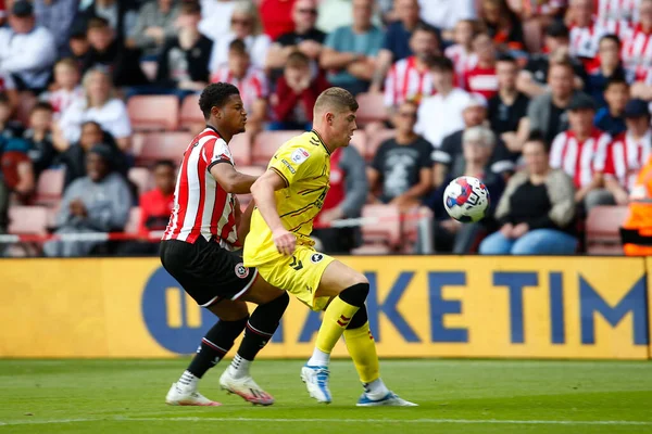 Rhian Brewster Sheffield United Charlie Cresswell Millwall — ストック写真