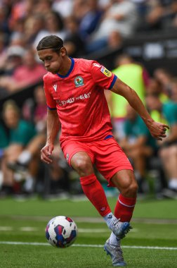 Callum Brittain (2) of Blackburn Rovers  in action during the game 