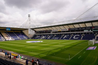 General view of Deepdale Stadium before the game