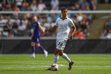 Kyle Naughton (26) of Swansea City in action during the game 