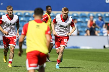 Duncan Watmore #18 of Middlesbrough during the warm up 