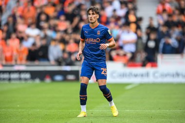 Theo Corbeanu #25 of Blackpool during the game