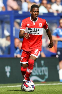 Isaiah Jones #2 of Middlesbrough on the ball 