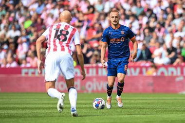 Lewis Fiorini #8 of Blackpool in action during the game