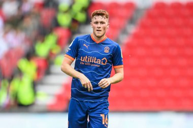 Sonny Carey #16 of Blackpool during the game