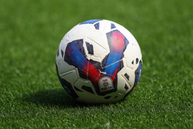The match ball is seen before kick off