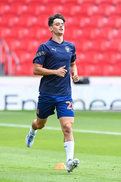 Charlie Patino Blackpool Pre Game Warmup — Stockfoto