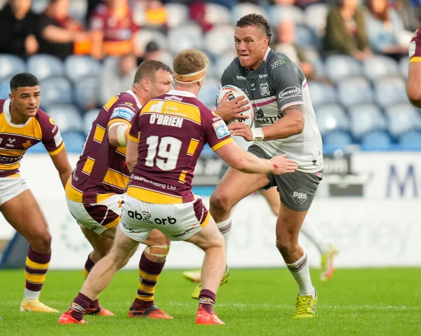 Scott Taylor Hull Runs Adam Obrien Huddersfield Giants — Stock fotografie