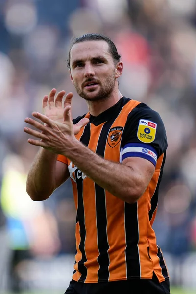 Lewis Coyle Hull City Salutes Fans Match —  Fotos de Stock