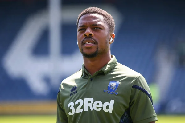 Chuba Akpom Middlesbrough Arrives Stadium — Stockfoto