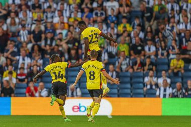 Ismala Sarr #23 of Watford celebrates his goal to make it 0-1 