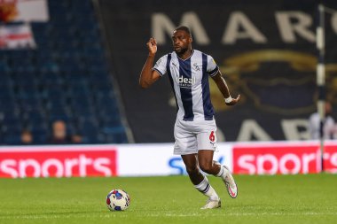 Semi Ajayi #6 of West Bromwich Albion with the ball 
