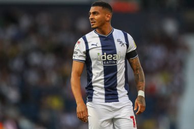 Karlan Grant #18 of West Bromwich Albion during the game 