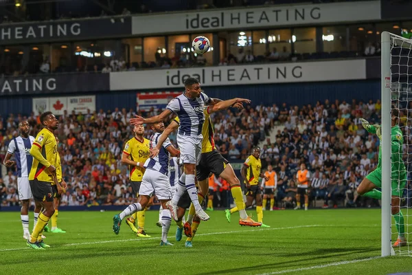 Karlan Grant West Bromwich Albion Has Shot Goal — Stockfoto