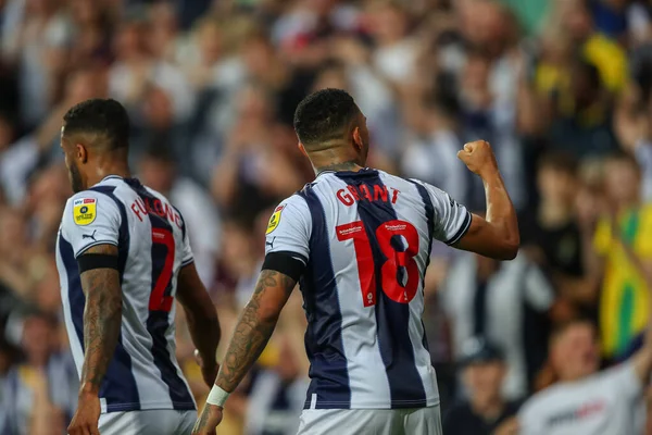 Karlan Grant West Bromwich Albion Celebrates His Goal Make — Foto Stock