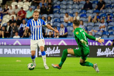 Jordan Rhodes #9 of Huddersfield Town scores to make it 1-4