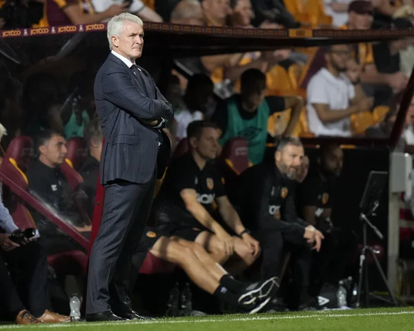 Mark Hughes Manager Bradford City Watches Game — Stock Photo, Image