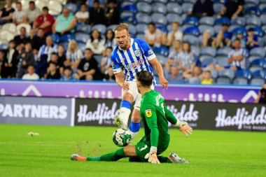 Jordan Rhodes #9 of Huddersfield Town scores to make it 1-4