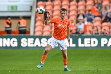 Callum Connolly #2 of Blackpool in action during the game