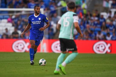Curtis Nelson #16 of Cardiff City  in action during the game 