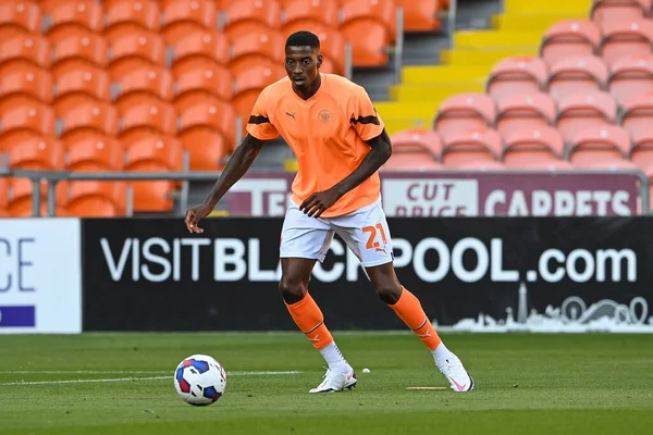 Marvin Ekpiteta Blackpool Pre Game Warmup — Fotografia de Stock