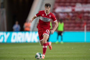 Paddy McNair #17 of Middlesbrough on the ball during the game 
