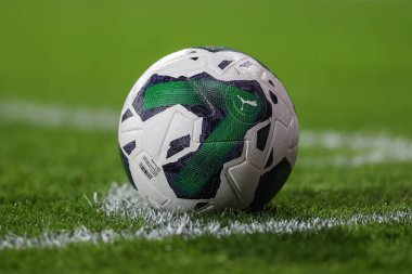 The Carabao Cup match ball is seen