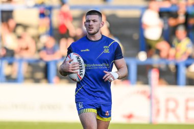 Danny Walker #16 of Warrington Wolves during pre match warm up