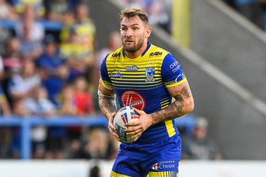 Daryl Clark #9 of Warrington Wolves in action