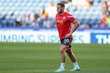 Billy Sharp #10 of Sheffield United warms up ahead of kick off