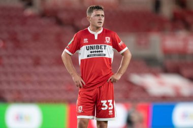 Middlesbrough academy starlet Joe Gibson during the game 