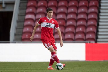 Paddy McNair #17 of Middlesbrough on the ball during the game 