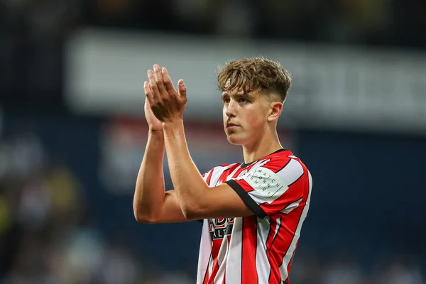 Oliver Arblaster Sheffield United Applauds Away Fans Full Time — Stockfoto