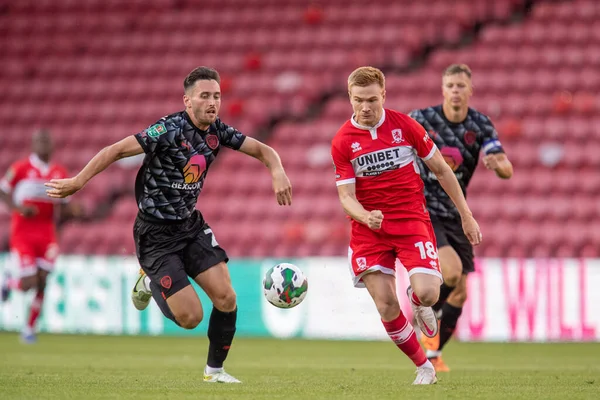 Duncan Watmore Middlesbrough Chased Conor Mccarthy Barnsley — ストック写真