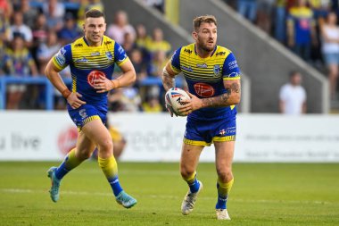 Daryl Clark #9 of Warrington Wolves in action