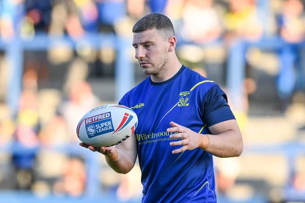 George Williams Warrington Wolves Pre Match Warm — 스톡 사진