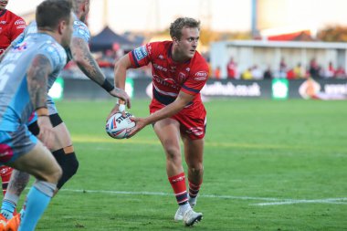 Jez Litten #14 of Hull KR in action during the game 