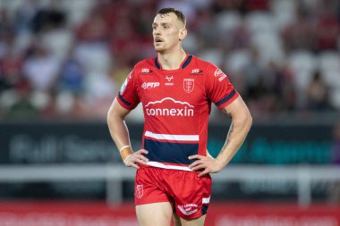 A dejected Frankie Halton #27 of Hull KR during the game 