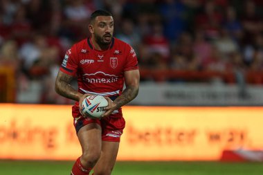 Elliot Minchella #17 of Hull KR in action during the game 