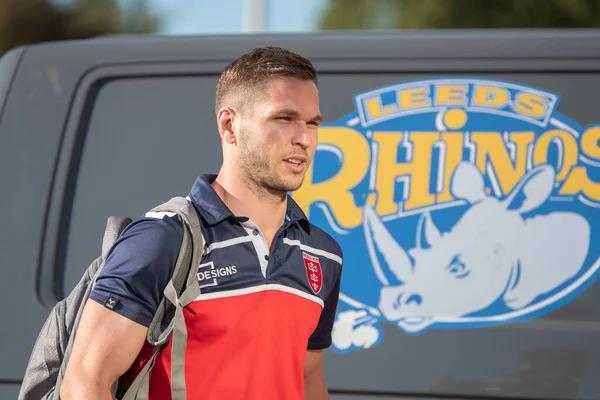 Matt Parcell Hull Arrives Sewell Group Craven Park Stadium Ahead — Zdjęcie stockowe