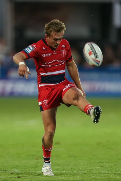 Jez Litten #14 of Hull KR in action during the game 